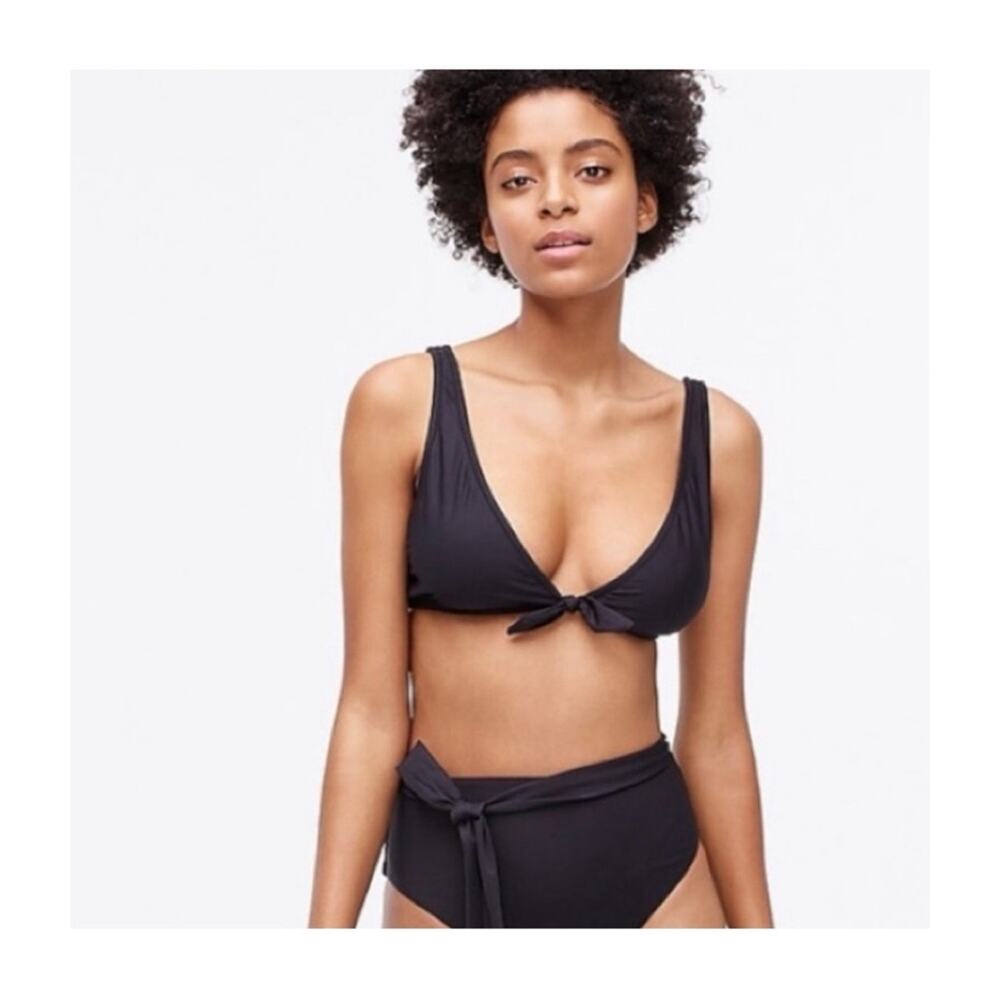 J. Crew Tie-front Bikini Top